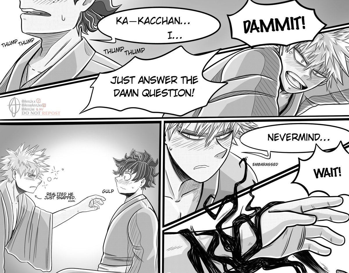 AnneAnnjxx's tweet photo. π§‘ππ§‘Part 2 is here!π§‘ππ§‘β¨ I decided to call this comic "Say Something" and I'm not sure how many parts it will have but π I will see! β¨
Moots! It's time to manifest yourself again π
#bkdkbk #BKDK #bkdkdoujinshi #bakugoukatsuki #midoriyaizuku #mha406 #mha405 #bnha #part2 https://t.co/loFigqSc6h