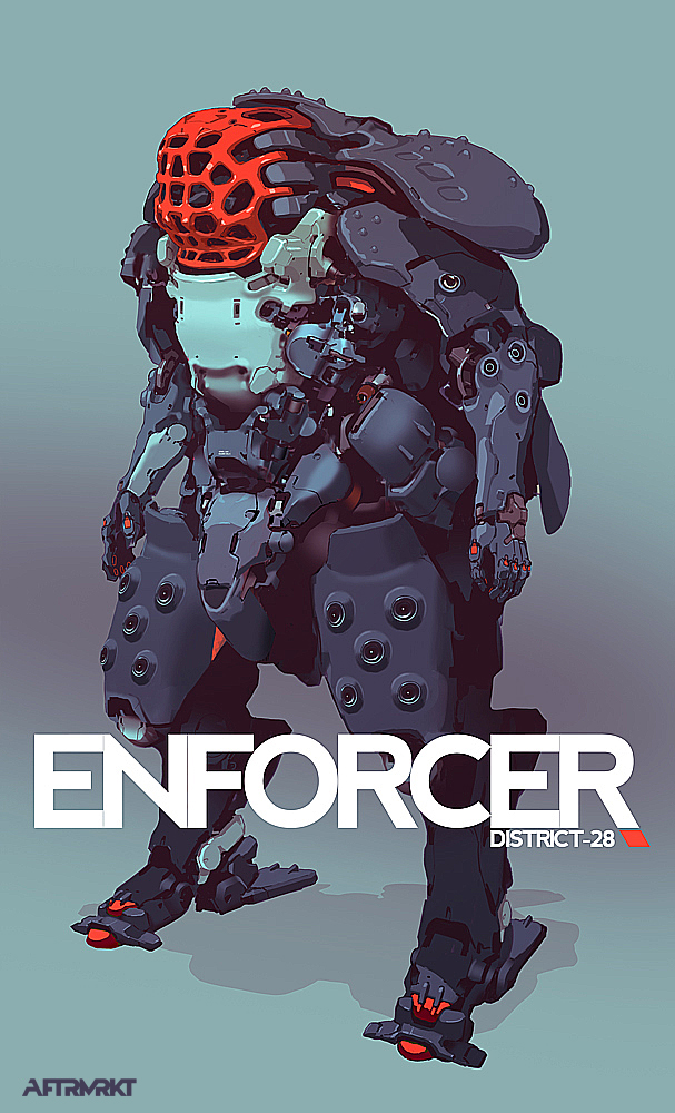 Enforcer
The AFTRMRKT Artbook is available here: aftrmrktstore.com

#hardsurface #conceptart #mechas #lineart #draw #drawing #robot #cyberpunk #scifiart #industrialdesign