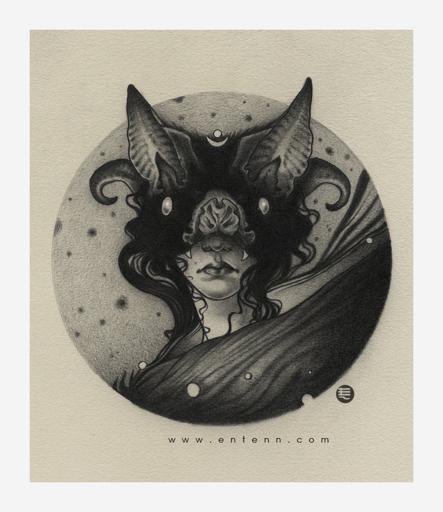 A bit of a “Noctürn” on this gloomy Monday. #darkart #darkartsociety #fashionillustration #entenn #tattoo #gloomymonday #vampire