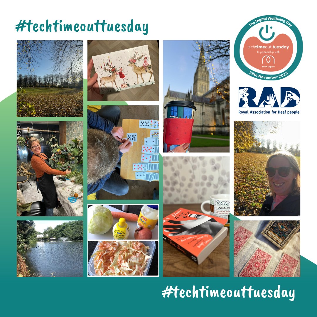 royaldeaf's tweet photo. Our TeamRAD colleagues took a break from technology to do a wellbeing activity, here's what they got up to!
What will you do for #TechTimeOutTuesday?
@MHFAEngland #DigitalWellbeing #MentalWellbeing https://t.co/QwlhBrFtRm