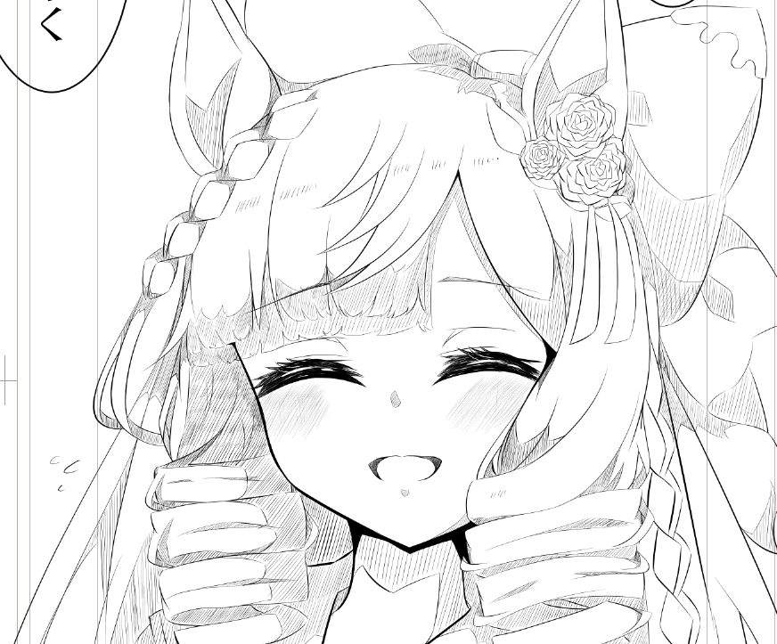 いまひとつしっくり来ないので描き直す 