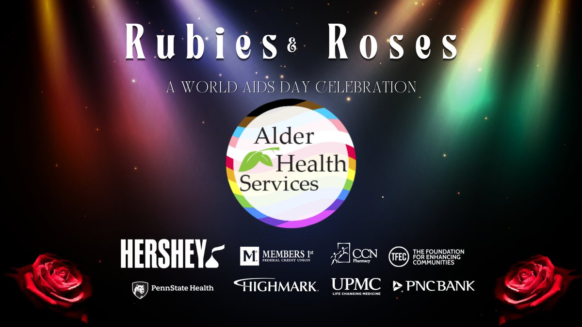 Alder_Health's tweet photo. LAST CHANCE!!!! Tickets are still available until 5:00 pm today for Rubies &amp; Roses. Join us in the 35th celebration of World AIDS Day with dancing, drinks, a silent auction and much more. Please use the link to purchase tickets online. https://t.co/W1tLJ5wA48 https://t.co/rn4yLetN9S