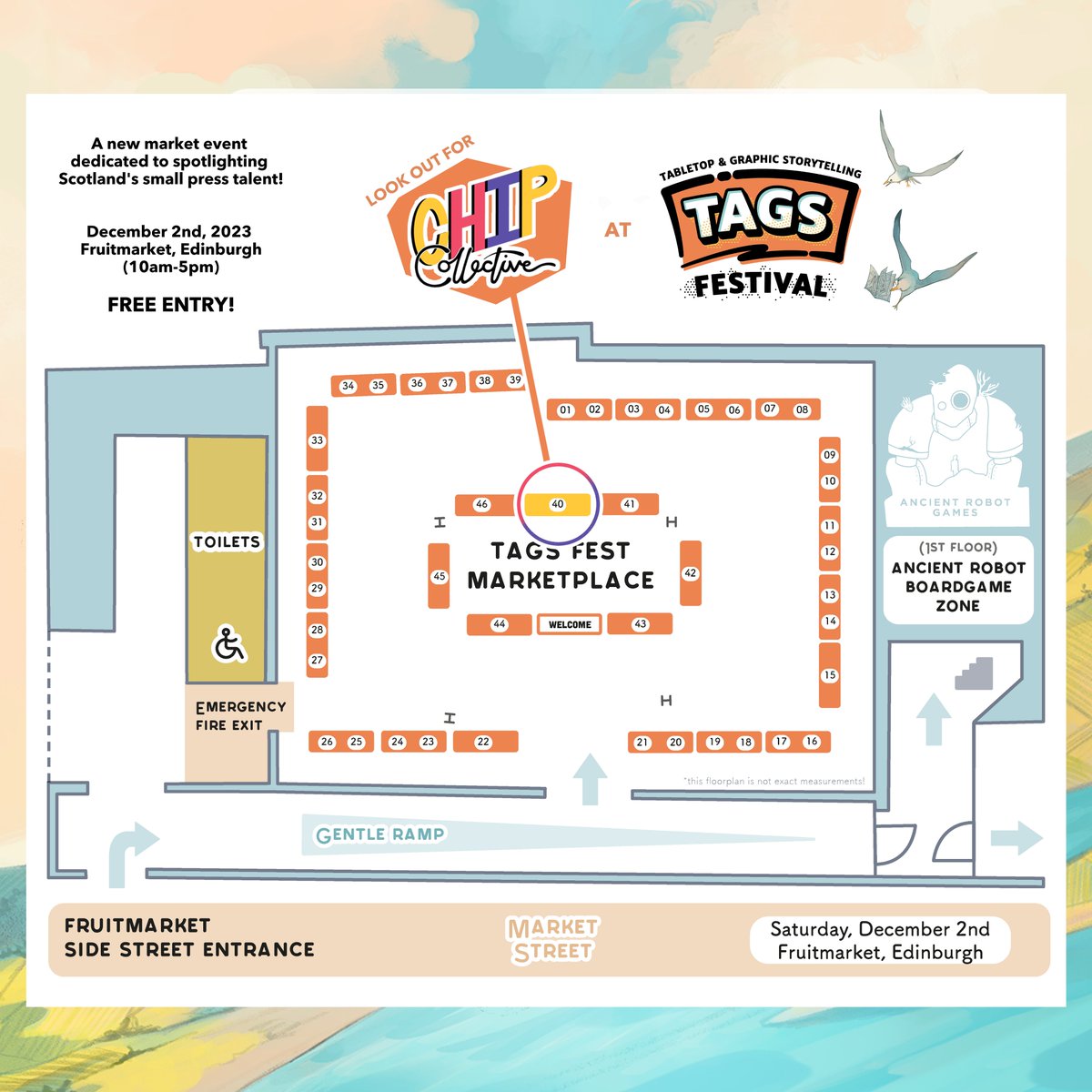 Here's where you can find us @TAGSfestival this Saturday! This is going to be such a fun event, please come along and check it out! Entry is free! ✨ A full list of all the exhibitors is on the TAGS website, including loads of very skilled artists who we've worked with before!🎉