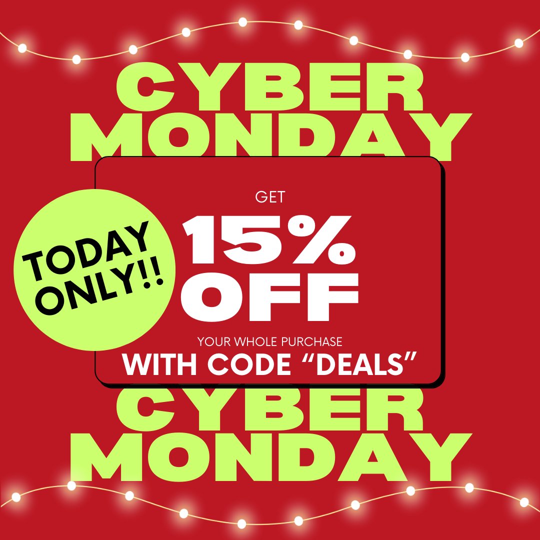 PcClarksvilleTN's tweet photo. IT'S CYBER MONDAY!!🤩 
Save big on your online shopping today!👍 
Click the link in our bio and apply the discount code "DEALS" at checkout for 15% off your whole purchase TODAY ONLY!!🎄🎁

#platoscloset #gentyused #pcclarksvilletn #shoponline #locallove #cybermonday https://t.co/nT1XeeAdbn