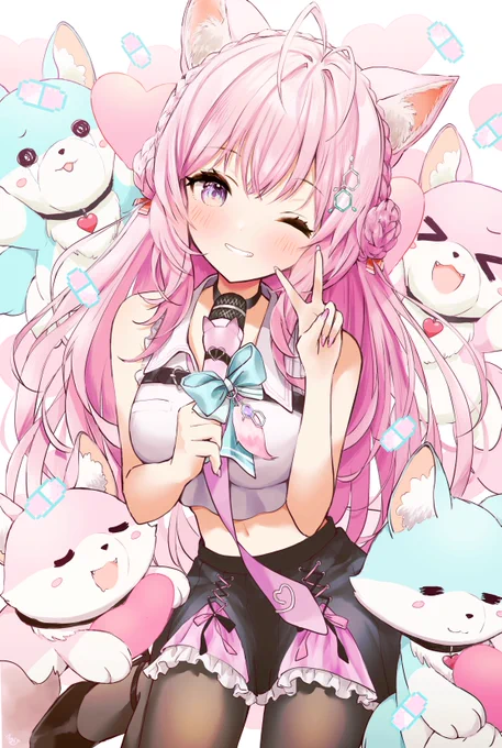 2周年おめでとう～～ これからも応援してます!! #こよりすけっち