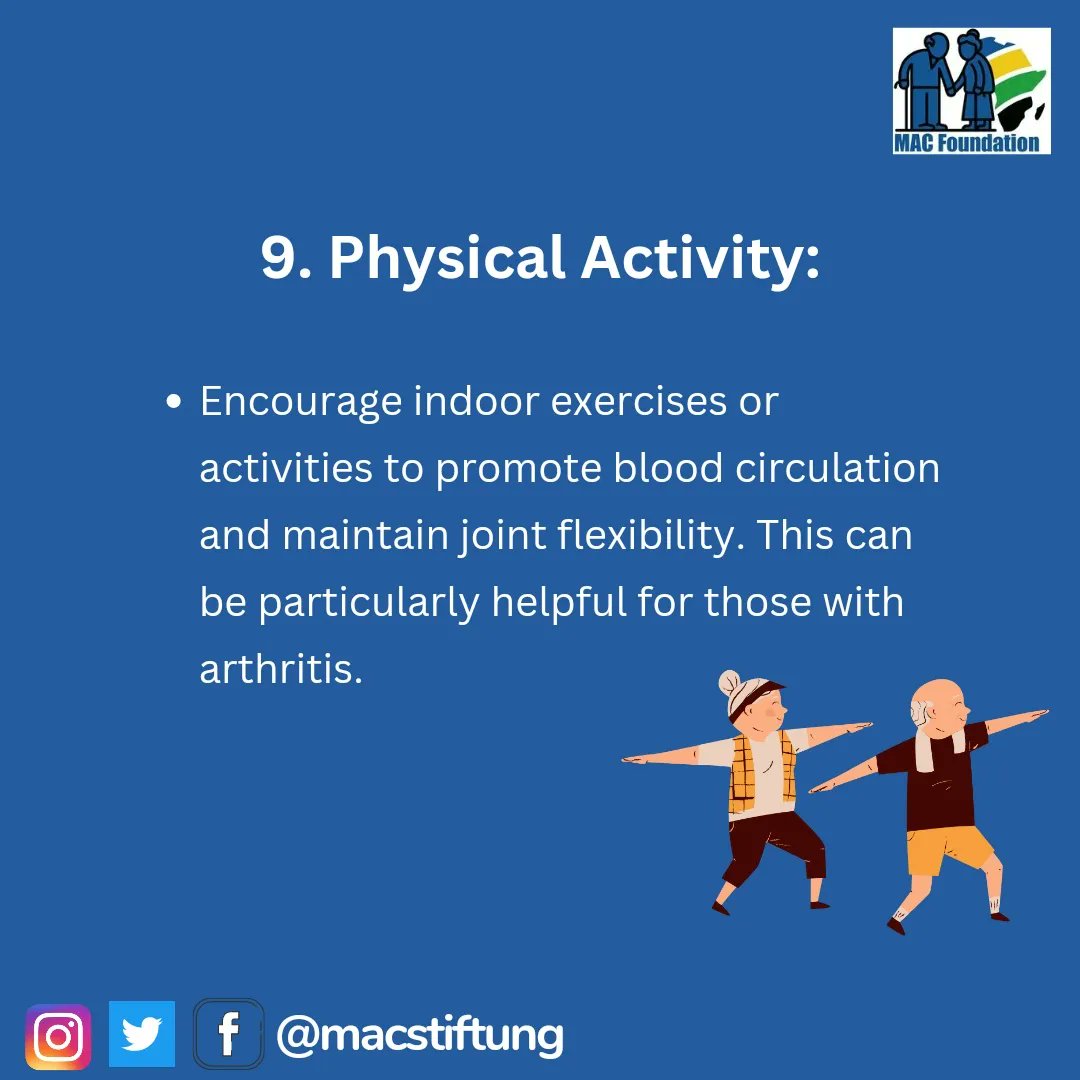 macstiftung's tweet photo. As temperatures drop, seniors need to take specific precautions to stay safe and healthy during colder months.
#macfoundation
#macstiftung
#elderlycare
#winterwellness
#seniorsafety
#ColdWeatherCare
#winterprecautions
#seniorsfirst
#chillguardian
#staywarmstaywell
#WinterSenior https://t.co/KLsxvIKzee