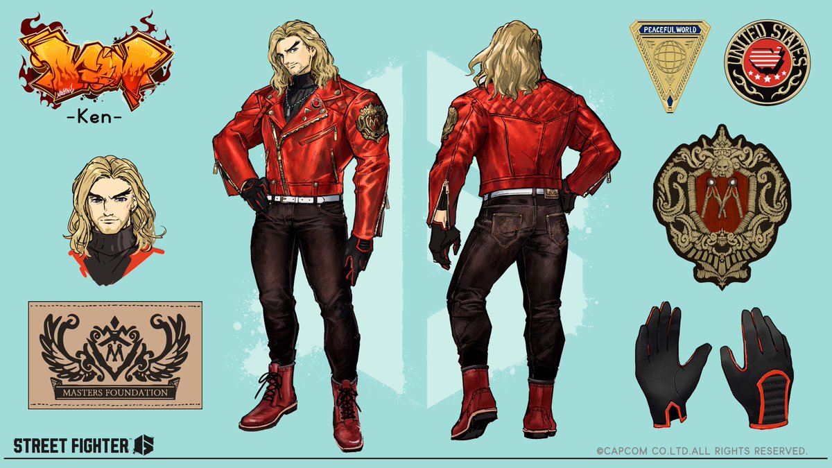 StreetFighter's tweet photo. Ken looks different in his Outfit 3 with a cleaner lower body where you can see his kicking in a new light. My guess is that he spent his time off dressed like this before JP framed him. He's also interested in motorsports.

-Game Director, Nakayama https://t.co/v7mDTzZ9Kh