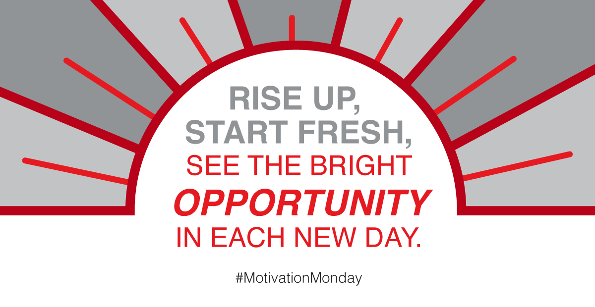 Let's kick off the week with a dose of #MotivationMonday after the holiday weekend!