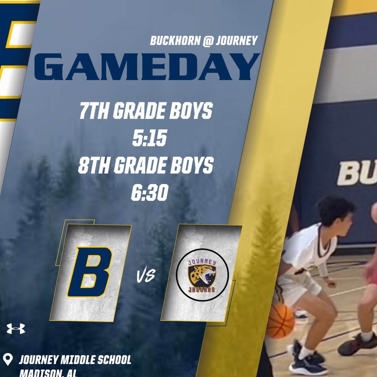 BMSBucksHoops's tweet photo. GAMEDAY!! Bucks travel to Journey Middle School tonight. #WinTheDay #BucksHoops https://t.co/PQ37y5Q4zv