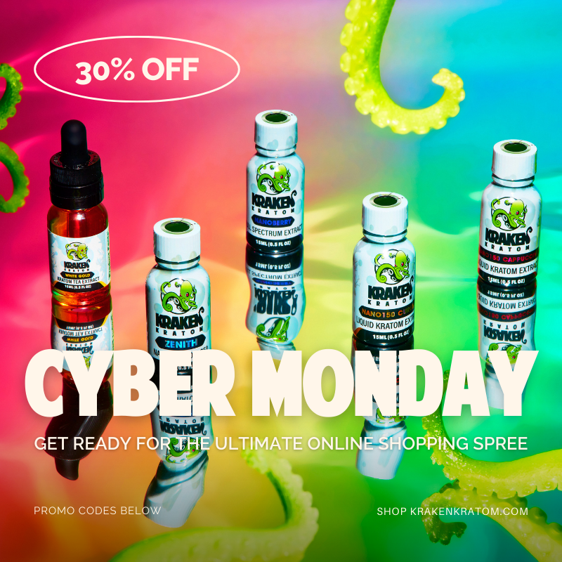 Cyber Monday Sales Are Here! 💸💰💸

Get 30% OFF RAW Kratom Products with coupon code 'BFCMRAW2023' or 25% OFF Everything Else with coupon code 'BFCMALL2023'! 

Plus, we'll ship it out ASAP so you have it in hand this week! Order now &amp; save big!

krakenkratom.com