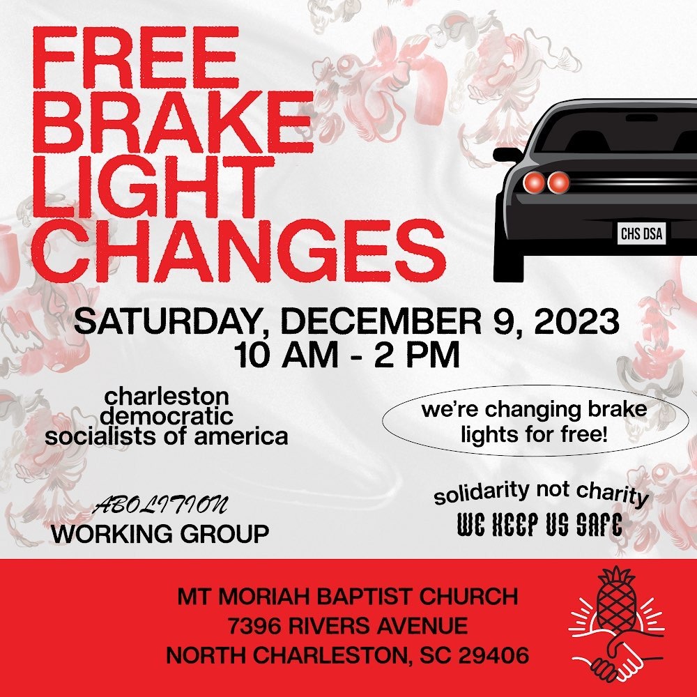 chsdsa's tweet image. Our next Brake Light Clinic is coming up Dec 9th in North Charleston. 

Come by and get your brake lights checked and changed for free.