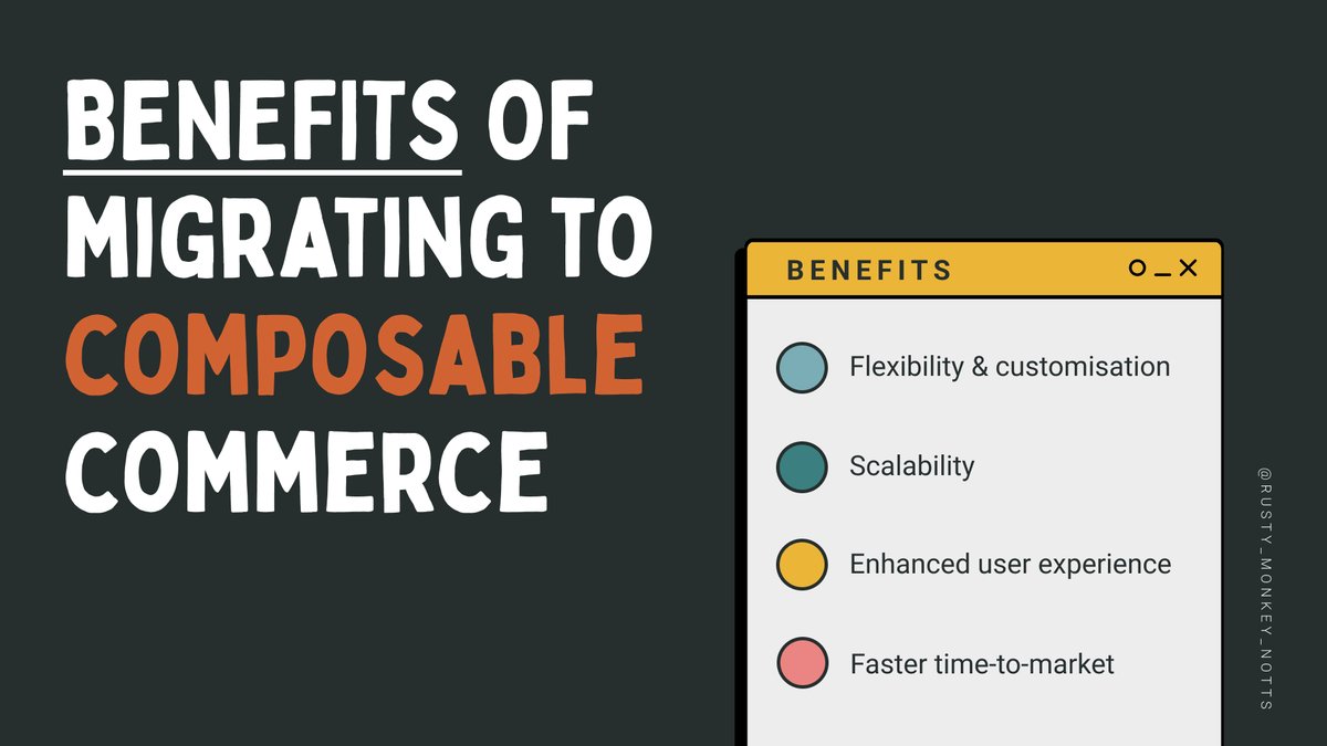 rusty_monkey's tweet image. Learn how Composable Commerce can MAKE A DIFFERENCE to your business 👉 Read more: vist.ly/kigx #EcommerceTrends #InnovationInRetail 🛍️💡