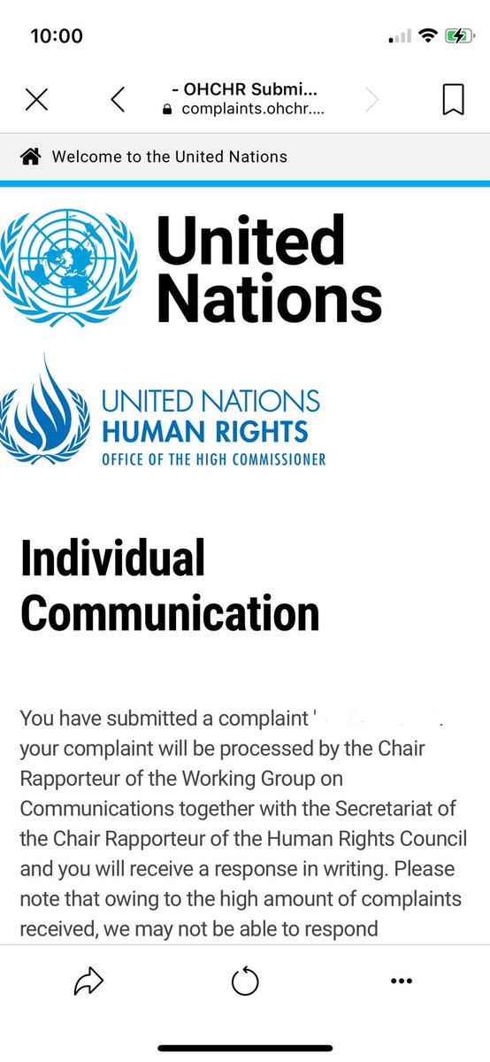 When contacting the United Nations make sure you have exhausted all avenues within your community, state, and nation. I’ve done all that I’ve could do within my country. I am looking to the United Nations and beyond to step up for the United States, specifically the State of