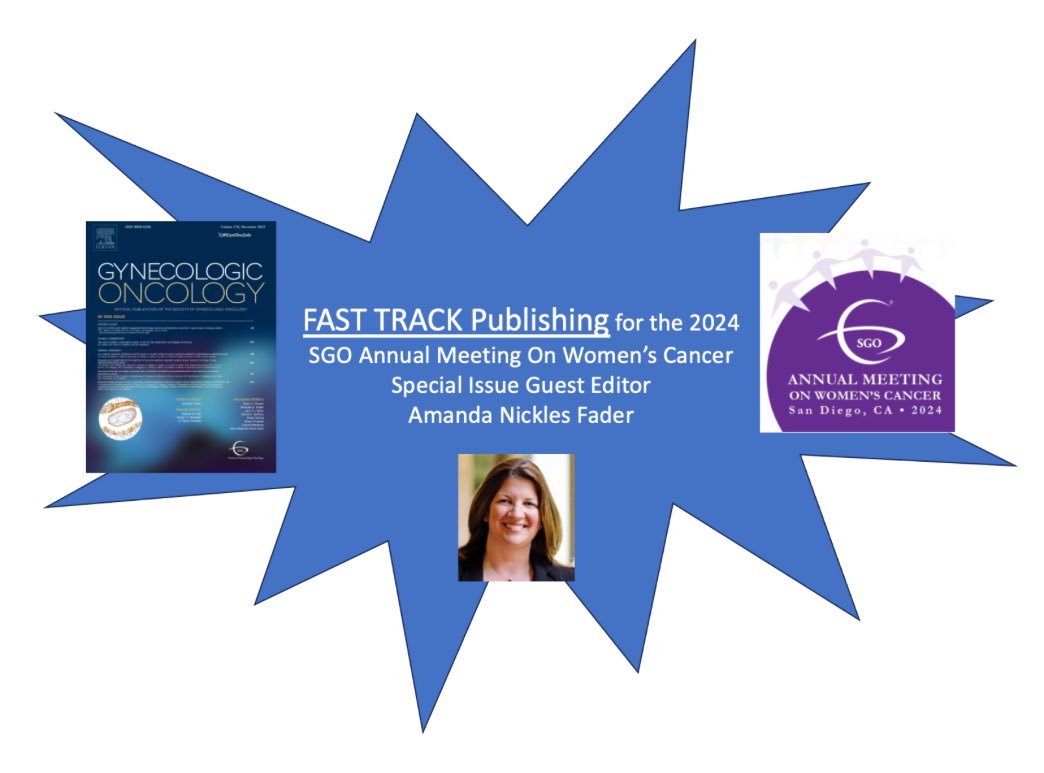 Introducing FAST TRACK Publishing for @SGO_org 2024 Annual Meeting Special Issue in #GynOnc! 🔔 Authors of abstracts accepted for oral plenary/oral focused plenary are encouraged to submit a full-length 📄 by Jan 22, 2024 🗓️@amandanfader @David_Cohn_MD sciencedirect.com/journal/gyneco…