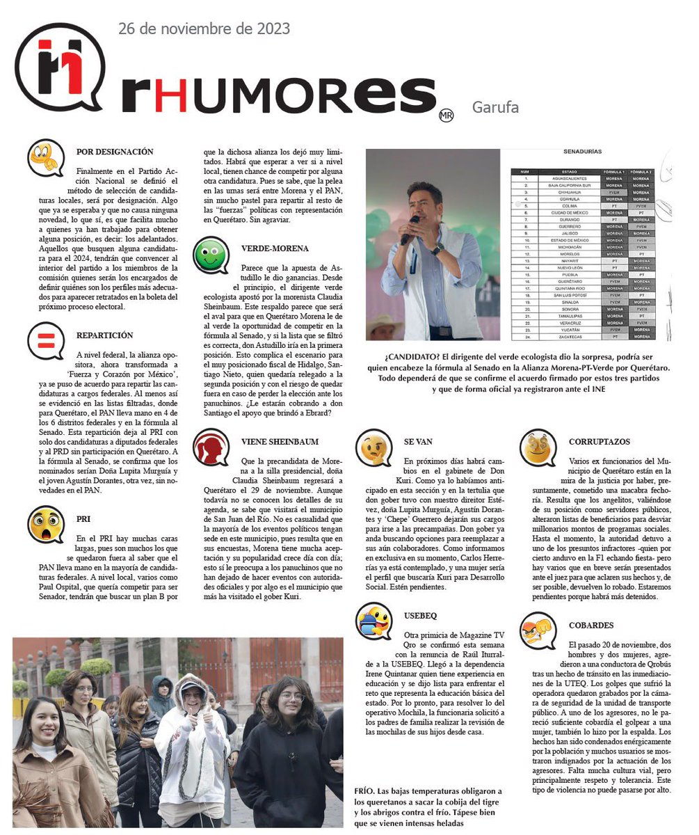 AndresEstevezMx's tweet photo. 🌞 #FelizLunes Querétaro! Bendiciones!
🫣😂 Estos son los humores y rumores de la semana! #Rhumores
👉🏻 https://t.co/KWVBRzBo2j https://t.co/anLn2ZZBhX