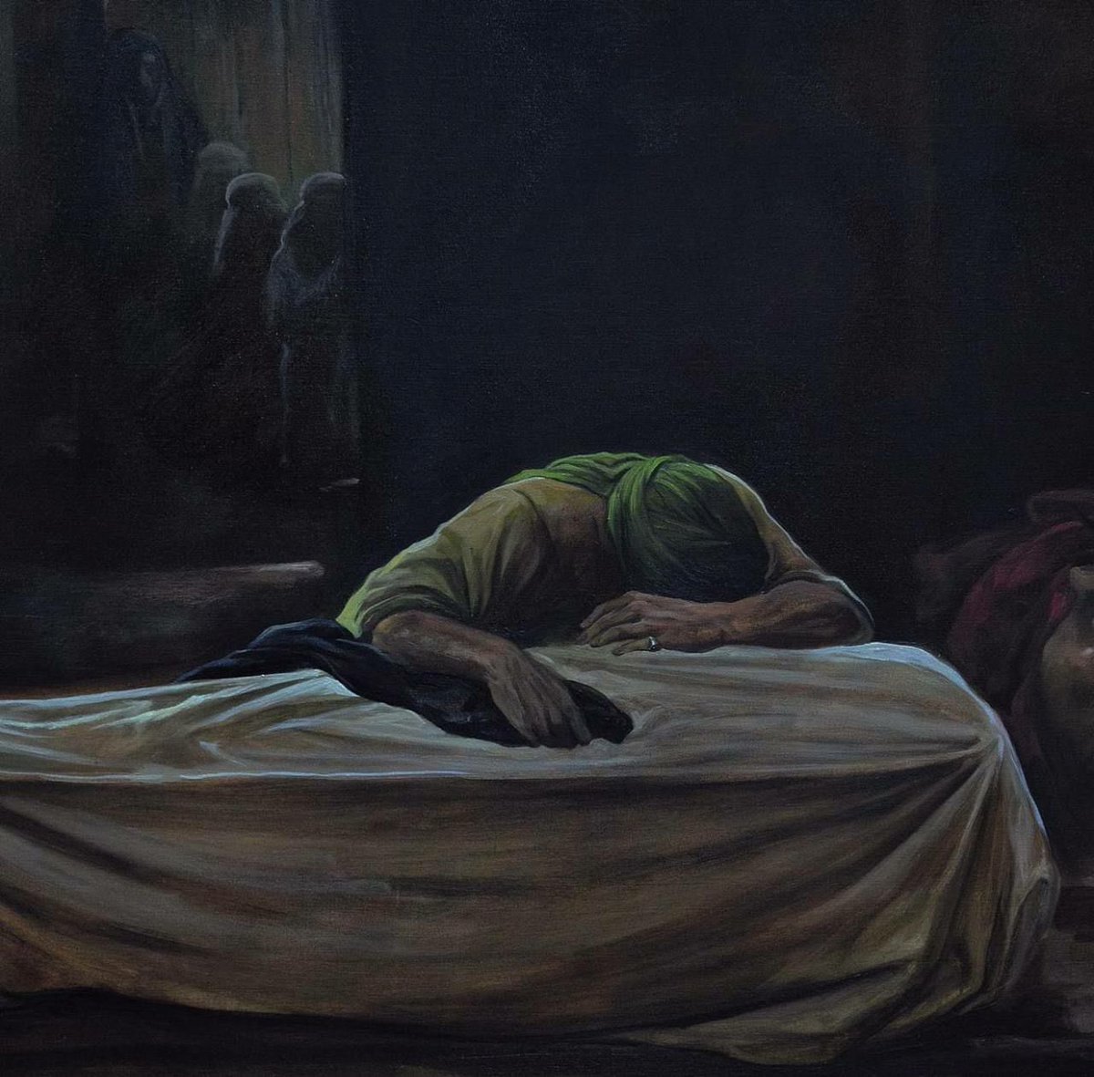 قَدِ استُرجِعَتِ الوَدِيعَةُ، وَأُخِذَتِ الرَّهِينَةُ، وَأُخلِسَتِ الزَّهرَاءُ، فَما أَقبَحَ الخَضرَاءَ وَالغَبرَاءَ
يَا رَسُولَ اللهِ، أَمَّا حُزنِي فَسَرمَدٌ، وَأَمَّا لَيلِي فَمُسَهَّدٌ، وَهَمٌّ لَا يَبرَحُ مِنْ قَلبِي أَو يَختَارَ الله لِي دَارَكَ الّتِي أَنتَ فِيهَا مُقِيم