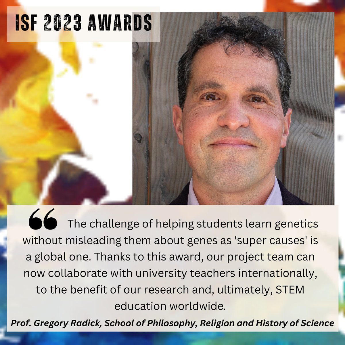 📣2023 #ISFLeeds Award: A ground-breaking experimental study led by Prof. Gregory Radick helps students learn genetics without acquiring the false and pernicious idea that DNA is destiny. The next phase benefits from global collaborators via #ISFLeeds. 📑forstaff.leeds.ac.uk/news/article/7…