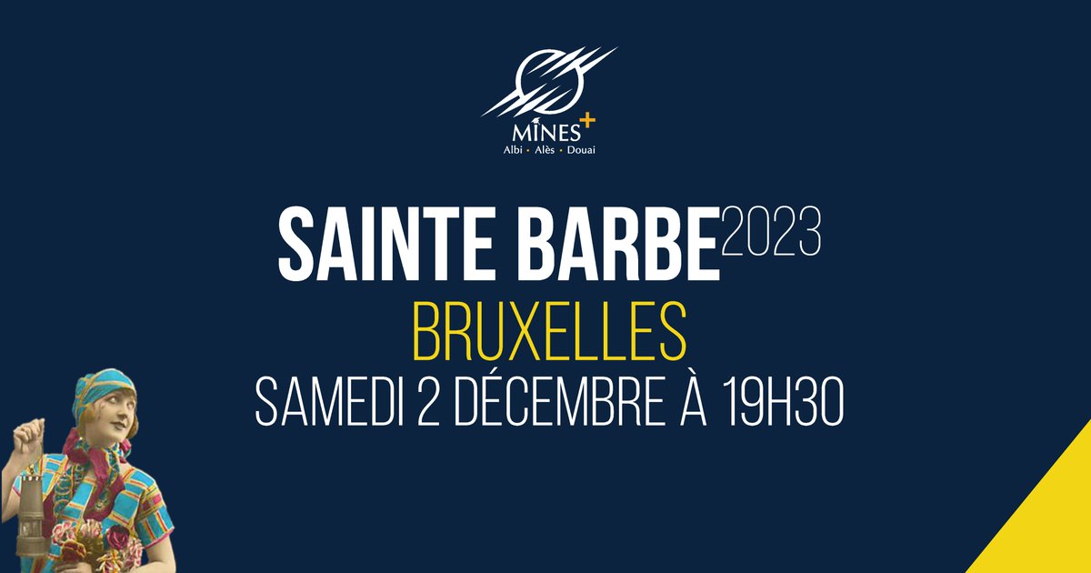 🔥Sainte barbe · Bruxelles🔥

Il ne vous reste que quelques jours pour vous inscrire à la Sainte Barbe à Bruxelles 🍟
📅Samedi 2 Décembre
⏰19h30
📌Schievelavabo Etterbeek, 344 Chau. de Wavre 1040 Etterbeek, Belgique
ℹ️bit.ly/Saintebarbe23_…