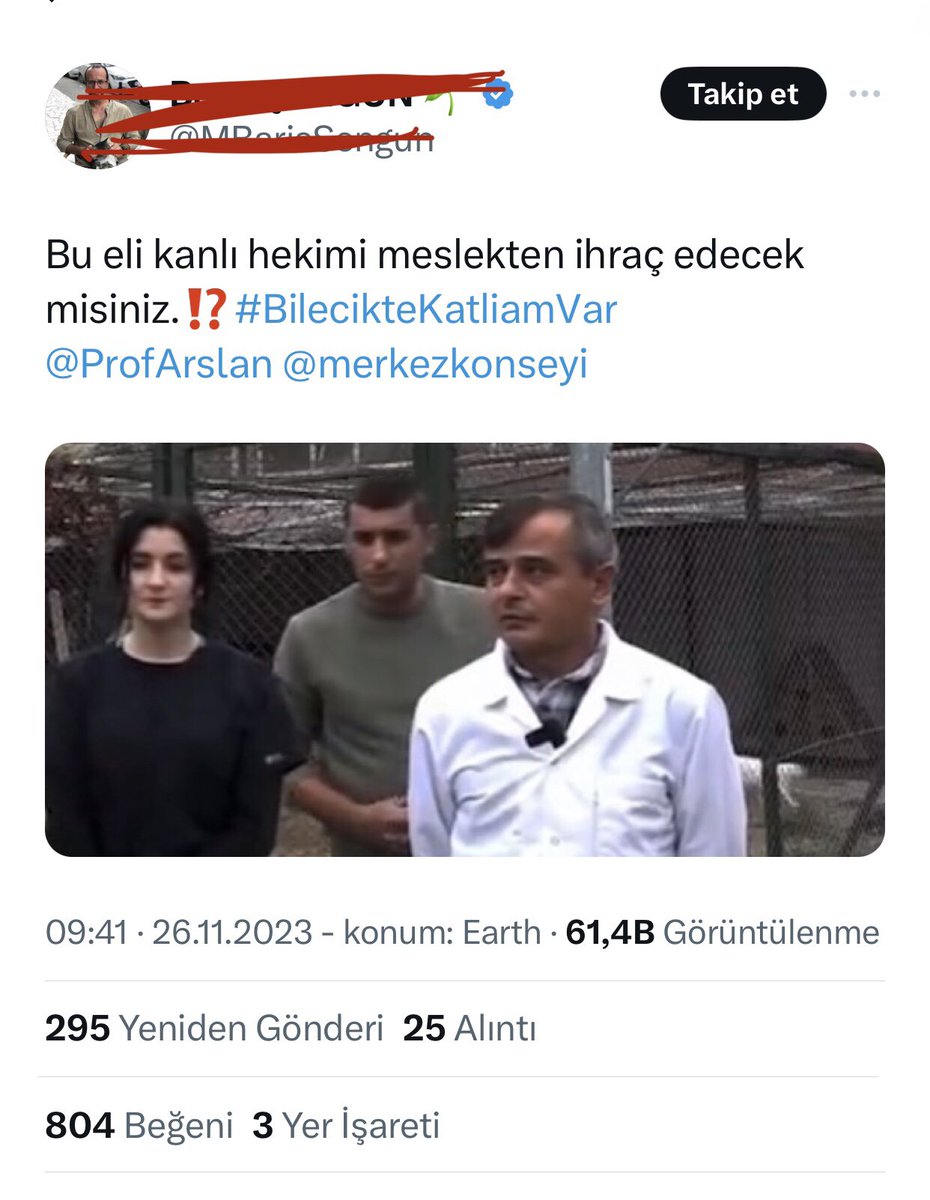 Şu rezalete bakın! Daha soruşturması tamamlanmamış bir veteriner hekimi basın yoluyla alenen infaz ediyorlar. Neden? Çünkü azılı köpek fanatiklerini memnun etmek zorundalar!

Hem yargısız infaz hem hakaret. Savcılık ve valilik bu hukuksuzluğa meydan bırakıyor. İnsan hakları her