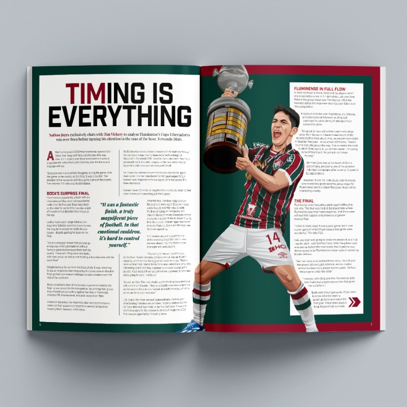 NathanJoyes1's tweet photo. It's here. @TheCopaClub Issue III is now available!

Exclusive content from: @Tim_Vickery, @DTathletic, Cercle Brugge's Technical Director, Alan Minda + MORE.

88 pages of original South American football content from 17 contributors + myself. Read in-depth features throughout!