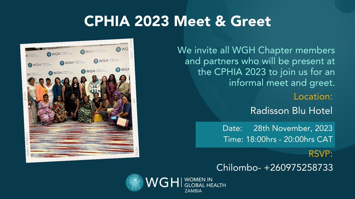 womeninGH's tweet photo. 📣 Calling all members, partners, and friends of #womeninGH at the #CPHIA2023 

We are looking forward to connecting and networking with you at the #WomeninGH meet &amp; greet  
📅TOMORROW
📍Radisson Blu Hotel  
👉🏾https://t.co/CZcnv1ysa1 https://t.co/ESJufOhscP