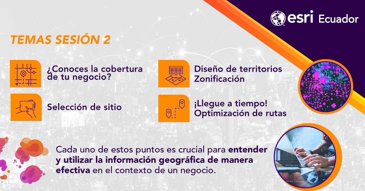 Para líderes y directores visionarios: 'Explorando el Retail desde un Nuevo Enfoque'. Esta Master Class de 3 sesiones es esencial descubre cómo la geocodificación puede ser su herramienta estratégica clave. 
Regístrese aquí: bit.ly/3SxRZ7y