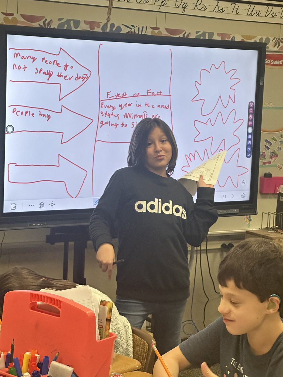 Teaching the class about text structures and owning it. <a href="/HumbleISD_OE/">Oaks Elementary</a>