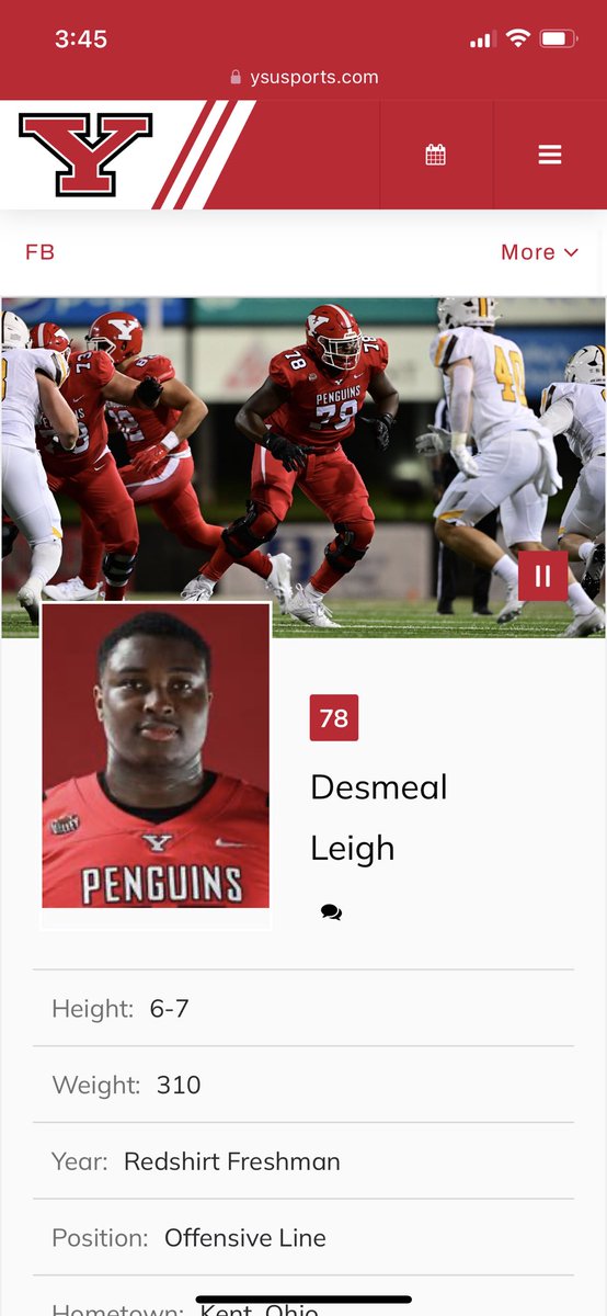 <a href="/ysufootball/">Youngstown State Football</a> <a href="/ValleyFootball/">Valley Football</a> Snubs from today’s MVFC TEAMS:
1. Bryce Oliver &amp; Jaison Williams are both 1st Teamers….they have the stats to back up.
2.  How about left tackle Desmeal Leigh for FRESHMAN OF THE YEAR?  Dude started 12 games at BLINDSIDE 
3. Tomczak should be HM