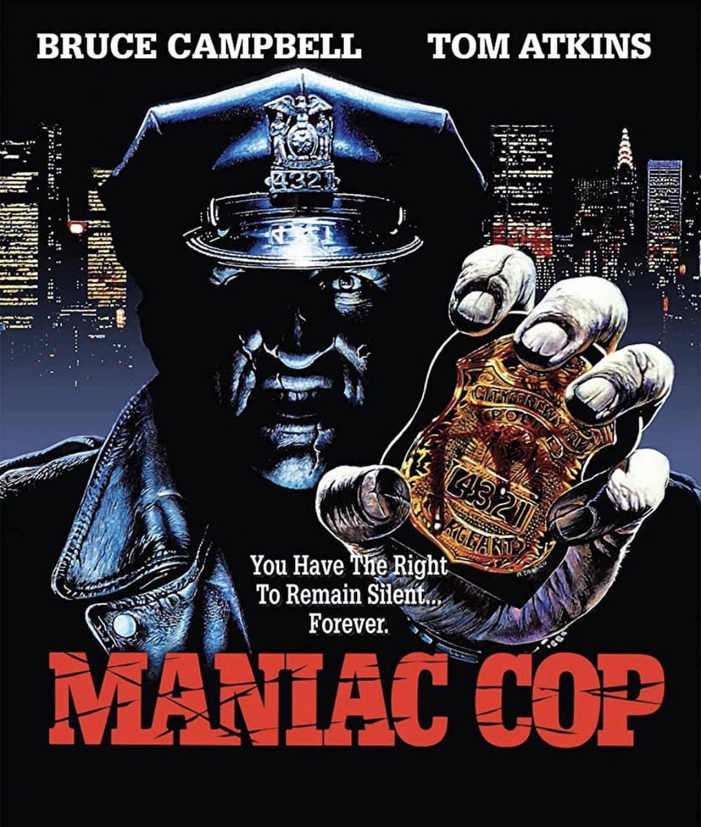 Join us tomorrow for a big slice of 80s NYC sleaze when we discuss William Lustig’s Maniac Cop. Listen to find out the best way to pee with a gun in your hand and whether or not the size of your hematoma matters. 🤷🏻‍♂️