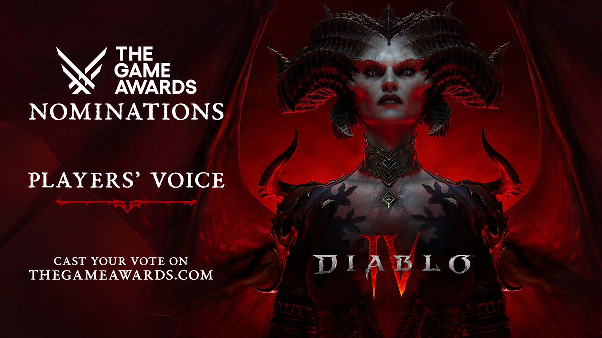 The forces of Hell beckon - will you heed the call? Vote #DiabloIV as Players' Choice in the #TheGameAwards to pledge fealty to The Blessed Mother. bit.ly/tgaplayers