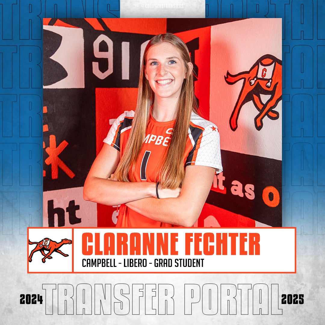 CVBTransfers's tweet photo. 𝗜𝗻 𝗧𝗵𝗲 𝗣𝗼𝗿𝘁𝗮𝗹

✏️: Claranne Fechter
🏐: Libero
🎓: Grad Student
📍: Campbell

#CollegeVBTransfers | #NCAAWVB https://t.co/jcfsbkDPTG