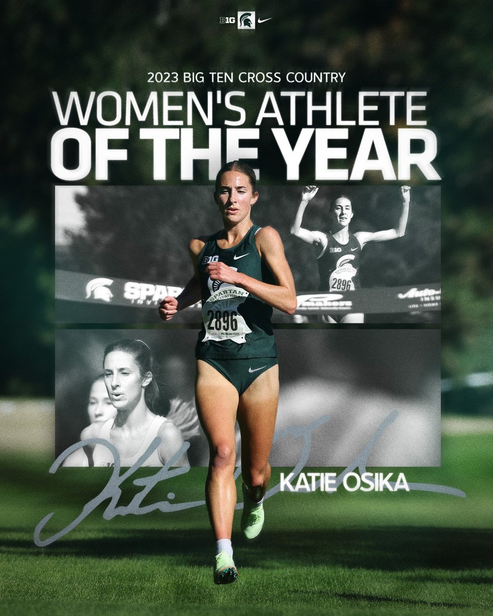 MSU Track & Field/Cross Country (@msu_tfxc) on Twitter photo B1G honor for Katie Osika, the <a href="/bigten/">Big Ten Conference</a> Cross Country Women's Athlete of the Year πͺ
#GoGreen B1G honor for Katie Osika, the <a href="/bigten/">Big Ten Conference</a> Cross Country Women's Athlete of the Year πͺ
#GoGreen