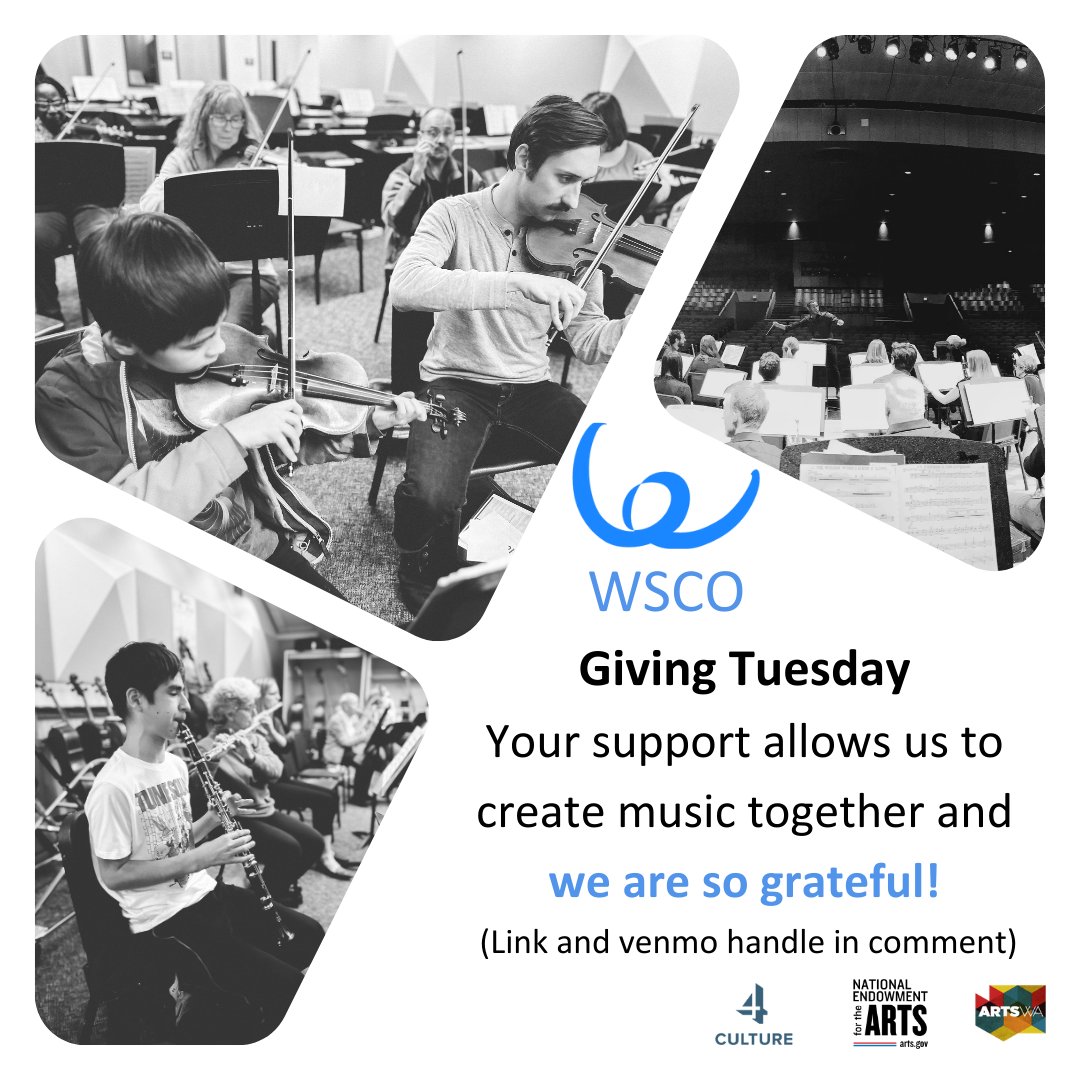 WSCOrchestras's tweet photo. As our costs continue to rise, we are so grateful for your continued support! 🎼🎻🎺 Consider WSCO this Giving Tuesday

Venmo us @wscorchestras
Paypal us at 
https://t.co/nJ3AVCobXE

Donate at https://t.co/r7OnZksSrG https://t.co/re55MVnOFe