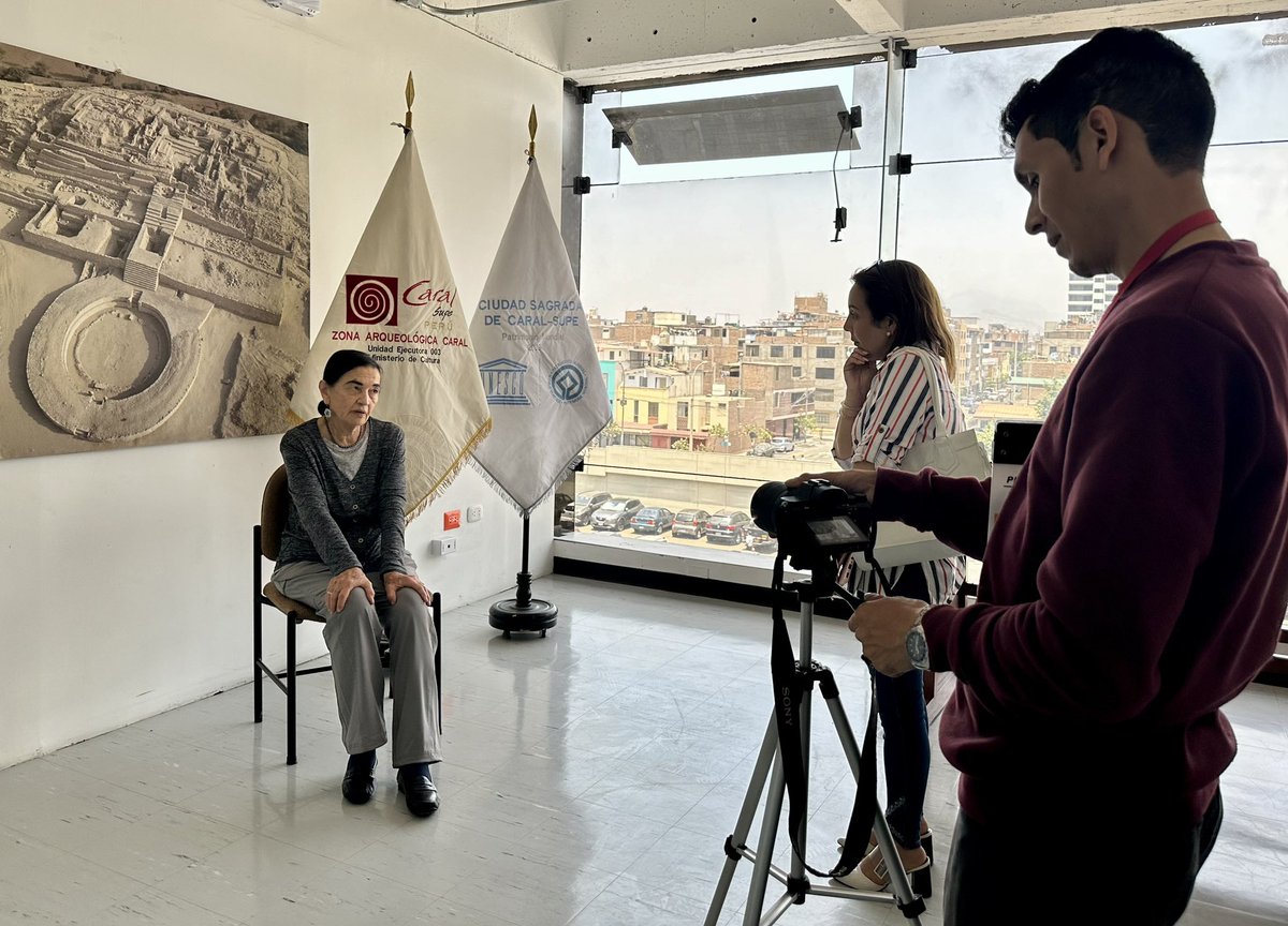 Peru_Caral's tweet photo. La Dra. Ruth Shady Solís brindó una entrevista a la Sociedad de Beneficencia del Callao en el marco de sus 175° aniversario👏.
#BeneficenciaDelCallao https://t.co/cTzMmMHVvL