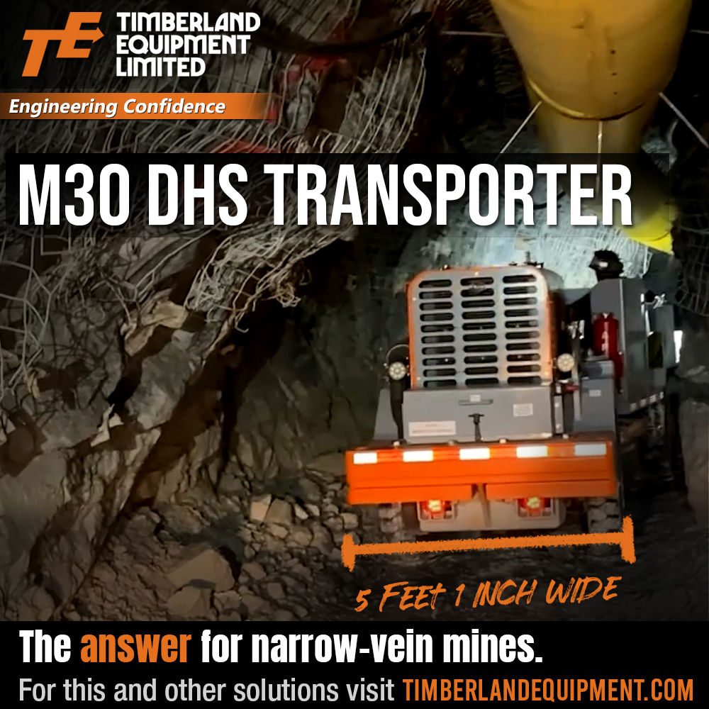 Meet the Timberland Equipment Limited M30 DHS Transporter for narrow vein mining.
Durable and functional Timberland four-wheel drive, center articulated original Minejack® carrier: 
For more information, please visit
timberlandequipment.com/.../customized…
#mining #industrial #mechanical #design