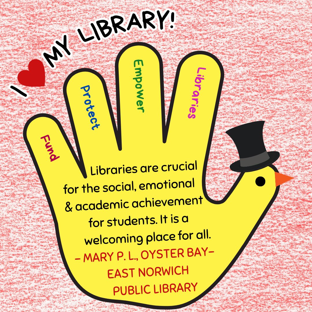 NassauLibSystem's tweet photo. We love it when people get it: "libraries are crucial for the social, emotional, & academic achievement for students. It is a welcoming place for all."
@GovKathyHochul, @OBENLibrary
#FundLibraries #NassauLibraries #LoveLibraries #LibraryAdvocate #LibraryThanks https://t.co/pOHBv0ZsW6