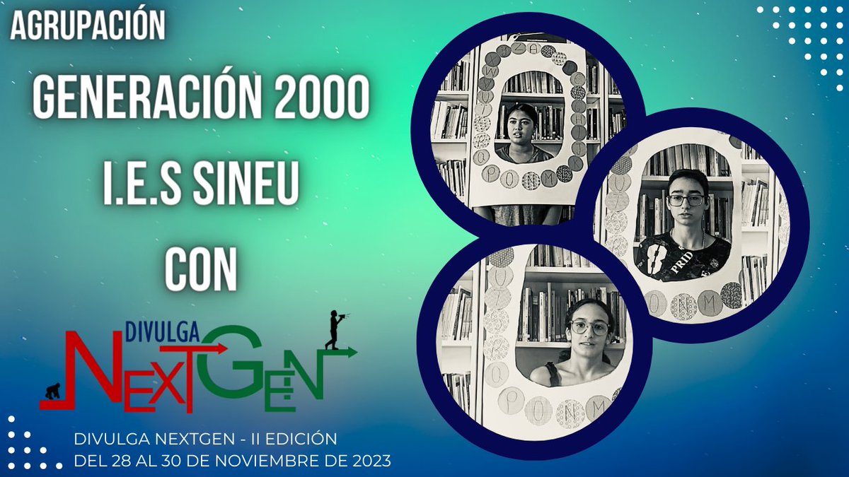 divulganextgen's tweet photo. 🔜Ha llegado el momento de ver los videos que nos han preparado las #Agrupaciones
✔️Generación 2000 (https://t.co/As9i33o9kI)
✔️@sentidocierto (https://t.co/tSbO0djX6w)
✔️ECOEMBES (https://t.co/hMWsOQASTv)
#DNextGen #Divulgación #DivulgaNextGen #Congreso #NuevaModalidad https://t.co/Zh8lr9spp0