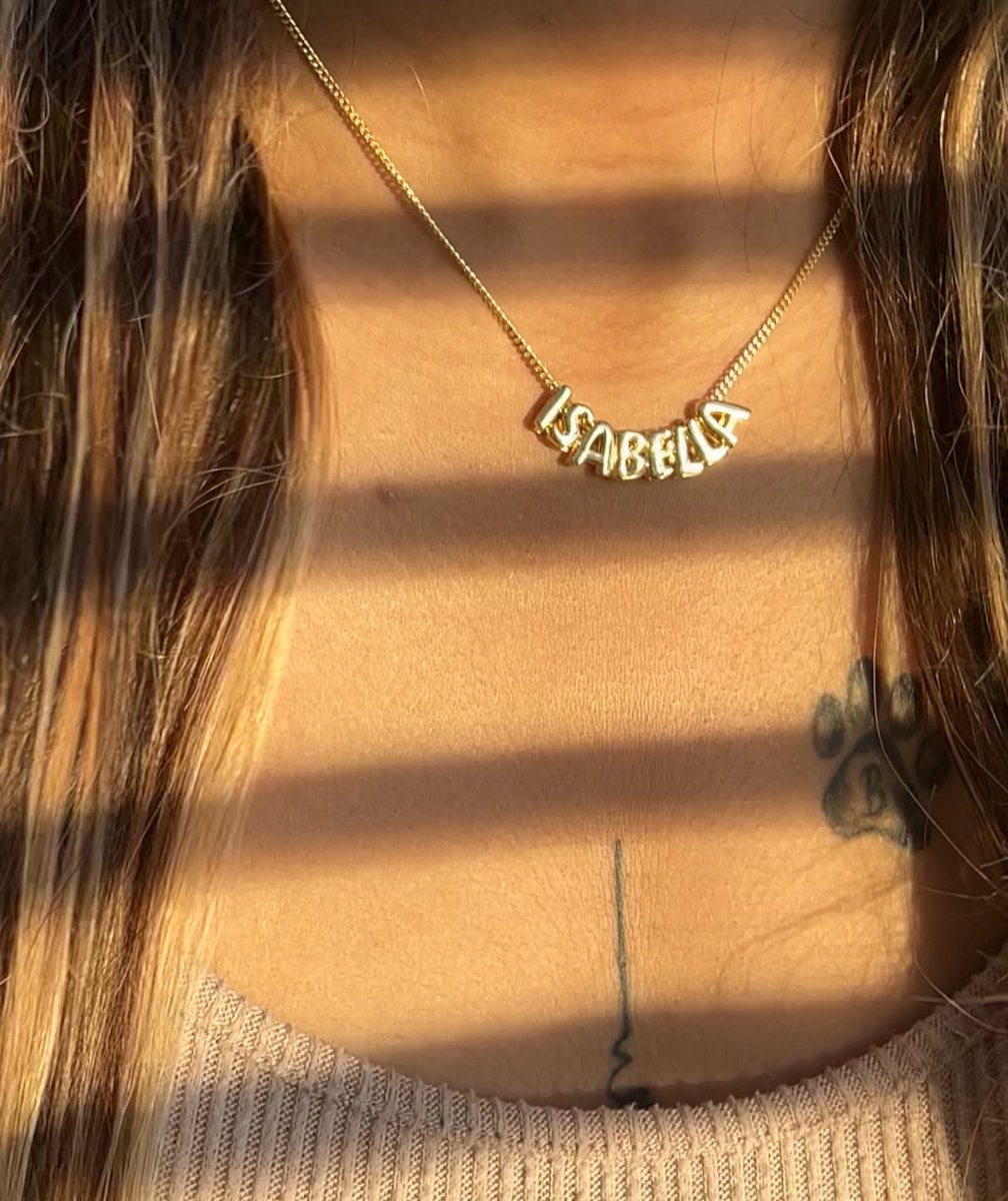 JulesbyCS's tweet photo. Our bubble name necklace is the hottest new addition to the family and it is selling FAST! 💓✨🎀🫶🏽 tag a friend and share! https://t.co/k9J5GSJIoH