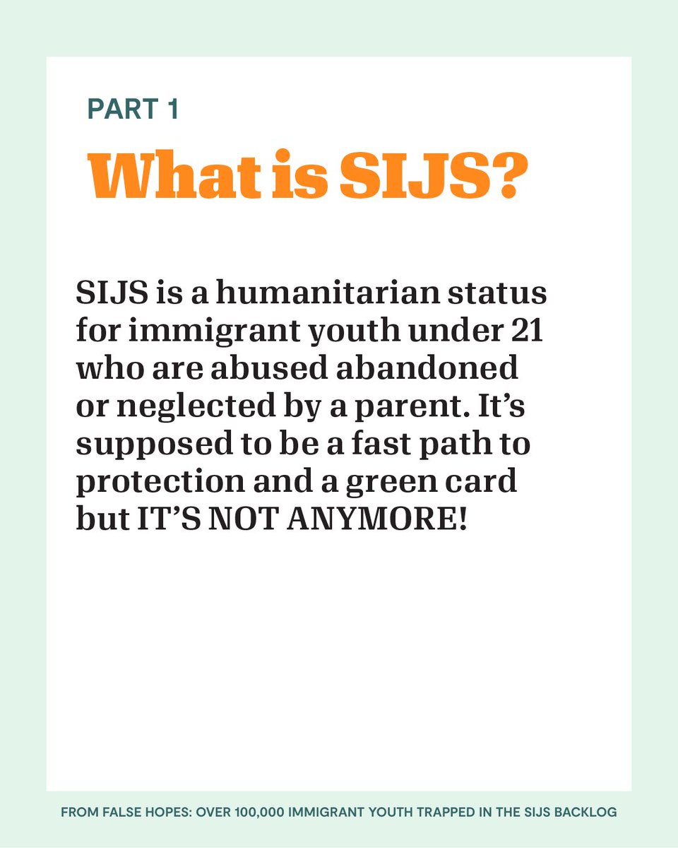 End SIJS Backlog Coalition tweet media