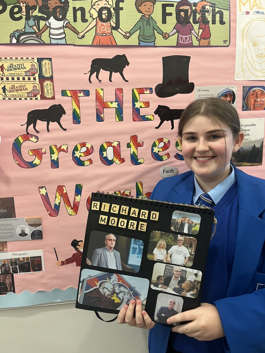 StMarysDerryRE's tweet photo. Year 10 were tasked with researching an inspirational person of faith. Katie McClelland created a fabulous project and she chose to research @richardcic and the incredible work of @ChildreninXfire. Well done Katie ✨🥇👏 https://t.co/QnNkDMpYKM