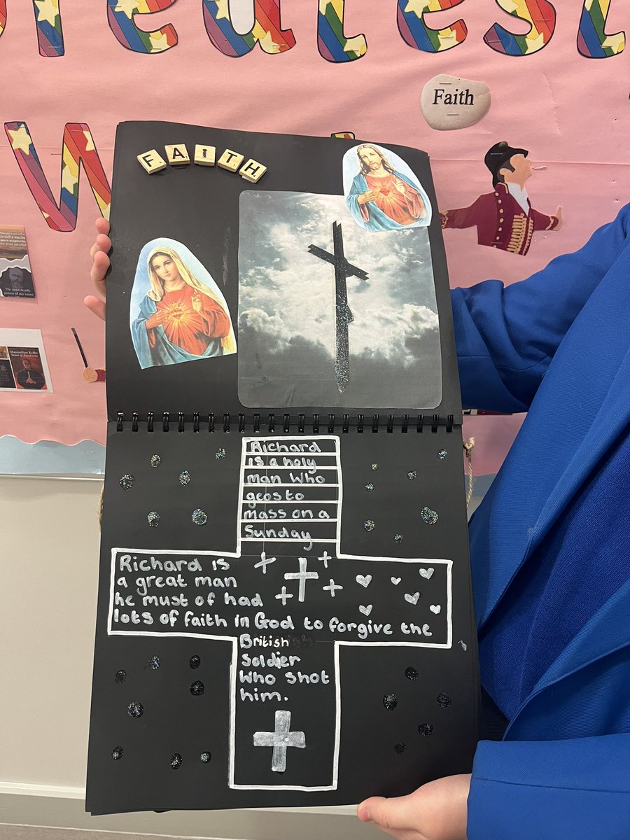 Year 10 were tasked with researching an inspirational person of faith. Katie McClelland created a fabulous project and she chose to research <a href="/richardcic/">Richard Moore</a> and the incredible work of <a href="/ChildreninXfire/">Children in Crossfire</a>. Well done Katie ✨🥇👏