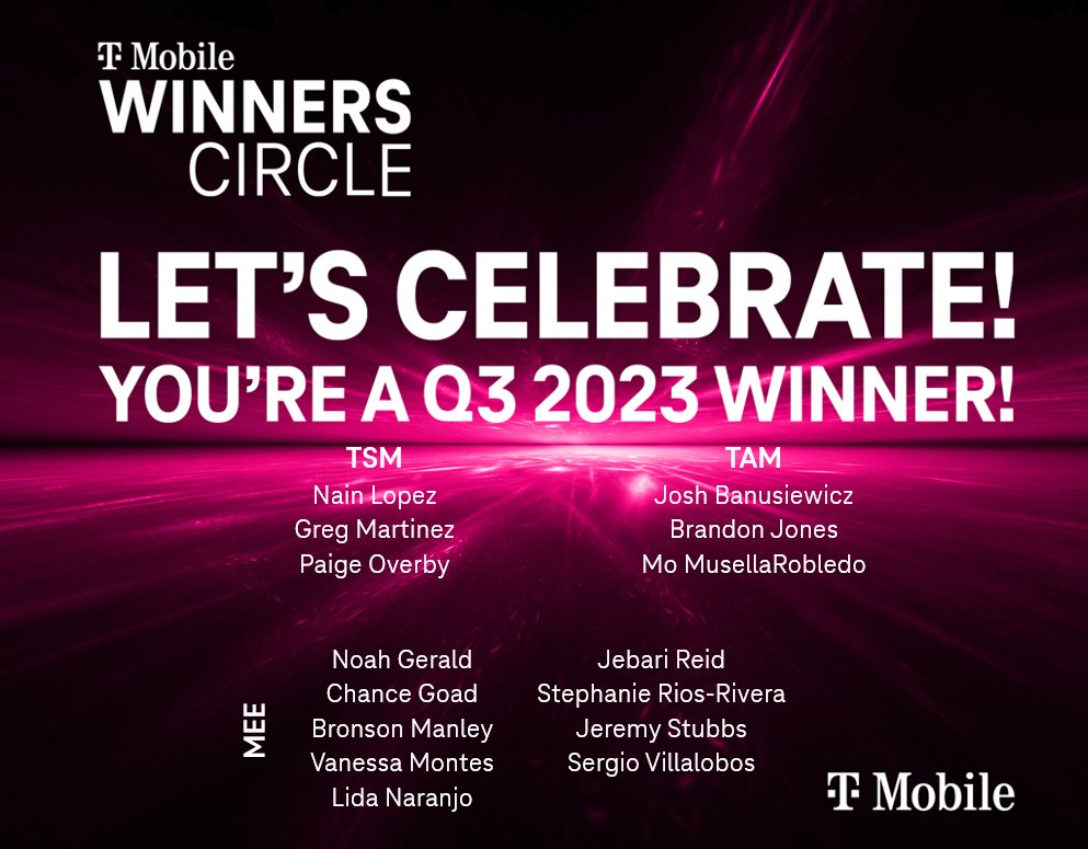 Please join me in CONGRATULATING our Mobile Distribution Q3 2023 Winner’s Circle Winners! Thank you all for your contributions!🥳 #trucklife @cjgreentx @ChartierDoug