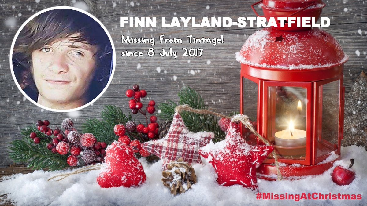 Finn Layland-Stratfield was 17yrs old when he went missing on 8 July 2017 from Tintagel, Cornwall missingpeople.org.uk/help-us-find/f… #MissingAtChristmas #FindFinn #MissingPersonsSupport @bek_stratfield