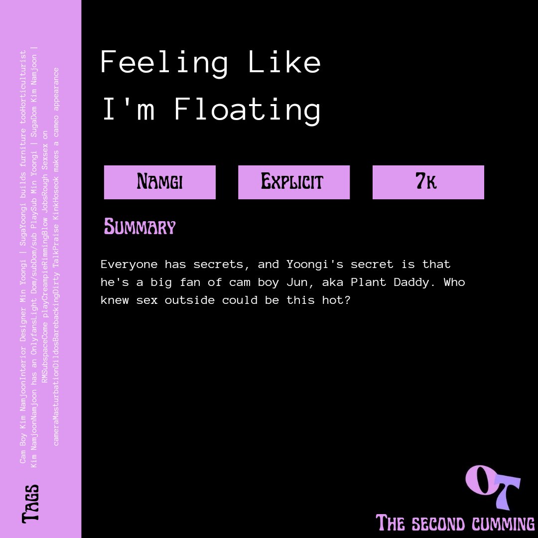 onlytansfest's tweet photo. 💜 Feeling Like I'm Floating
💜 Namgi
💜 https://t.co/WLWfhYbs5j https://t.co/9Rn7Zx0ony