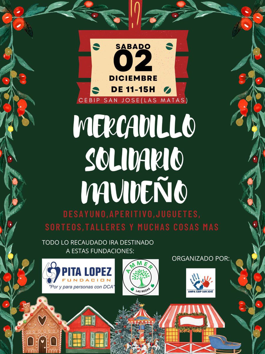 ampaceipsanjose's tweet photo. Que no se te olvide!!!! Sábado Mercadillo Solidario!!!! https://t.co/PpuUCDYDQE