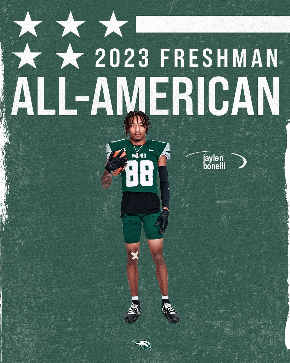 Wagner College Football (@wagner_football) on Twitter photo Congratulations to @BonelliJaylen, who has been named a <a href="/The__Bluebloods/">FCS Football Central</a> Freshman All-American! #LetsFly Congratulations to @BonelliJaylen, who has been named a <a href="/The__Bluebloods/">FCS Football Central</a> Freshman All-American! #LetsFly