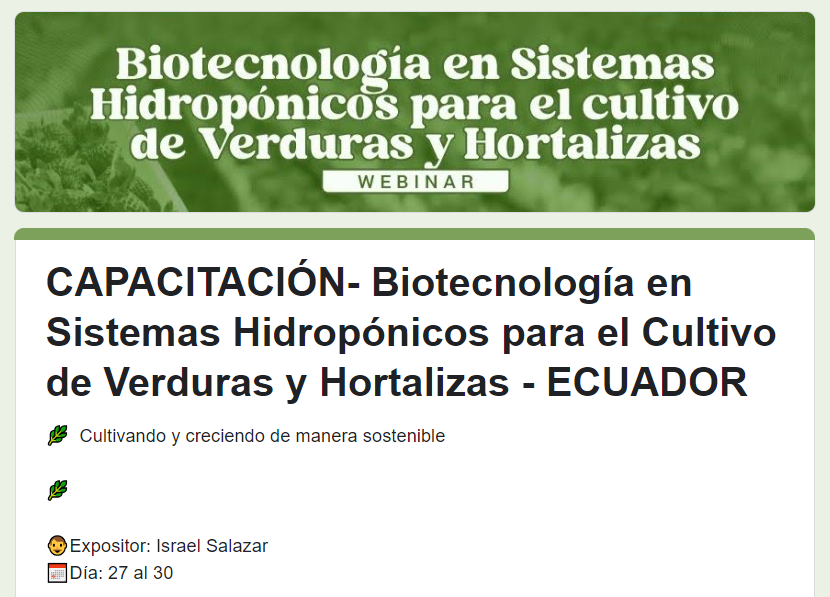 BestSecurityEc's tweet photo. YA ESTAMOS EN ECUADOR🟢🇪🇨
Aprende a cultivar más de 80 plantas en 1m² con nuestro sistema hidropónico WeGrow. Obtén diferentes tipos de verduras y hortalizas ahorrando tiempo, energía y espacio.
Inscríbete Aquí:

https://t.co/31uUXwajy5 https://t.co/VP8Jfrlscr