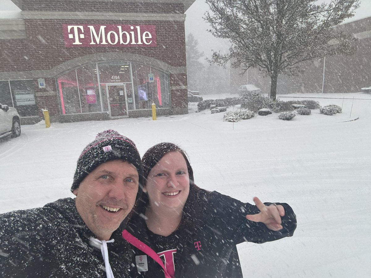 Ed Kosmoski (@kosmoski) on Twitter photo First snow storm of the year in Buffalo can’t stop our <a href="/TMobile/">T-Mobile</a> team from delivering magenta moments! <a href="/tglover187/">Terrance Glover</a> <a href="/k_benevi/">Kerrie Benevides</a> First snow storm of the year in Buffalo can’t stop our <a href="/TMobile/">T-Mobile</a> team from delivering magenta moments! <a href="/tglover187/">Terrance Glover</a> <a href="/k_benevi/">Kerrie Benevides</a>