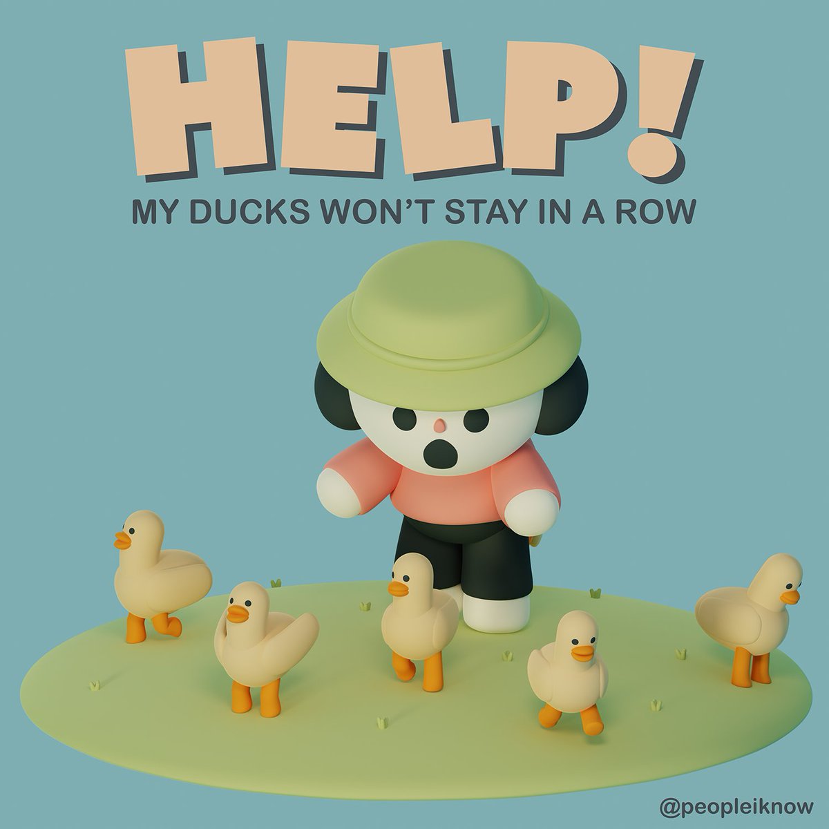 PeopleIKnow's tweet image. Help! My ducks! 

#blender #b3d #blender3d #blendercommunity #blenderrender
