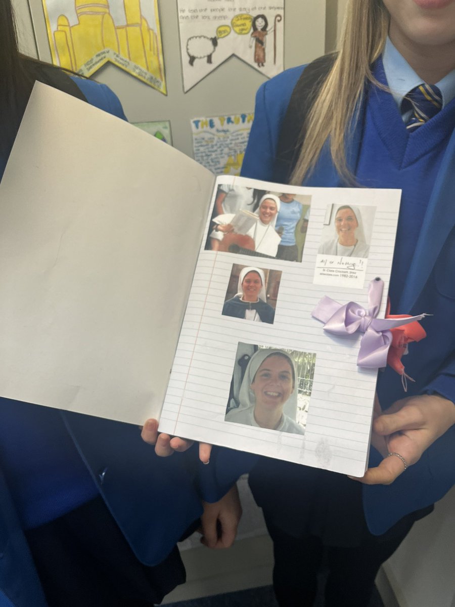 Another incredible project by two very talented, although extremely humble girls: Faith and Emma. ✨They both chose to research the life of Sister Clare Crockett as their inspirational person of faith. 🙏🥰Well done Faith and Emma. 👏